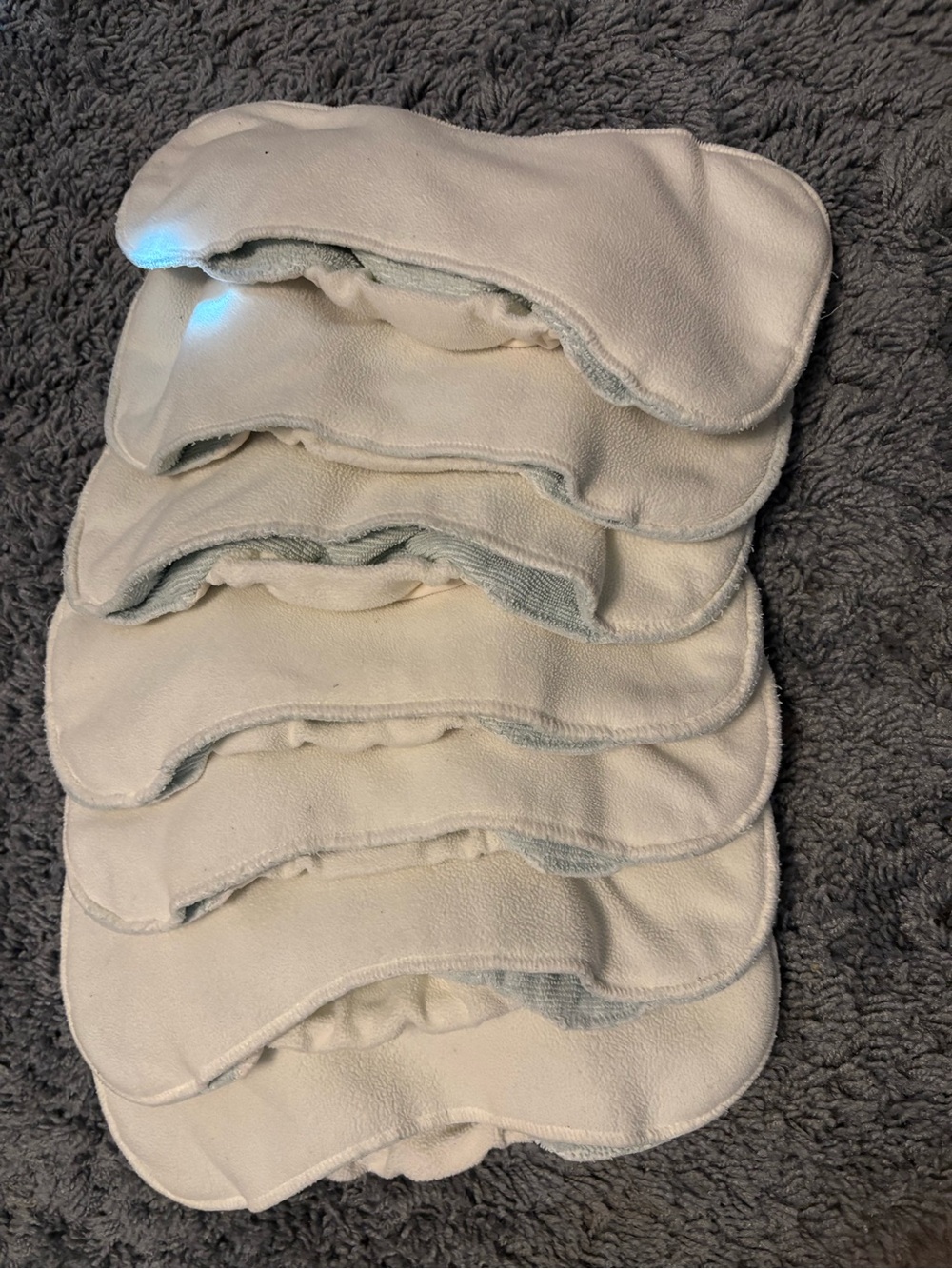 GroVia Snap-In Soaker Pads Lot of 7 Cloth Diaper Inserts Reusable